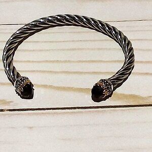 925 Sterling Twisted Cuff Bracelet